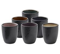 Bitz Set di 6 tazzine da caffè ed espresso, in gres, da 10 cl, lavabili in lavastoviglie