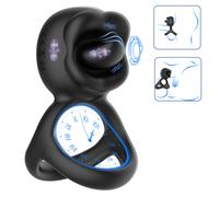 Biu-Biu - anello fallico con vibratore clitorideo - nero