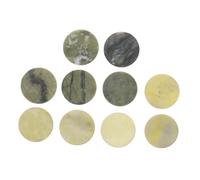 BIUDECO 10 pezzi Pad in Pietra Verde per Estensioni Ciglia Paletta Colla Riutilizzabile con Superficie Liscia e Resistente Strumenti Professionali per Applicazione Ciglia