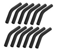 BIUDECO 12 Pezzi Punte Cannuccia Silicone Copertura Riutilizzabile per Cannucce Acciaio Nere Facili da e Sostituire per Uso e Condivisione