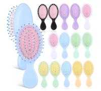 BIUDECO 16 Pezzi Spazzola per Capelli Piccola da Viaggio Pettine Mini Massaggiante con Cuscino d Aria per Capelli Ricci e Lisci Districante Portatile per Adulti e Colori Vivi