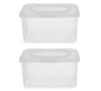 BIUDECO 2 Dispenser Salviette Ricaricabile Contenitore Salviette Antipolvere Riutilizzabile per Pannolini e Casa Design e Facile Usare