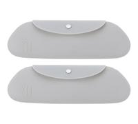 BIUDECO 2 Pezzi Borsa per Cosmetici in Silicone Ampio Spazio e Design Versatile, Organizer Trucchetti da Viaggio per Donna, Custodia Pratica e Comoda per Pennelli Makeup