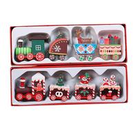BIUDECO 2 Pezzi Decorazione da per Trenino Natalizio Decorazioni Trenini da sotto L'Albero di Natale Trenino Natalizio Mini Treno Decorazione