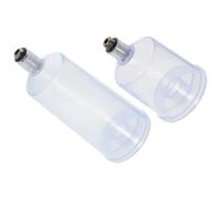 BIUDECO 2 Pezzi Flaconi Vuoti per Vernice da 20ml e 40ml in Plastica e Metallo Resistenti all'Usura per Aerografo, Pratici per Trucco e Modellismo