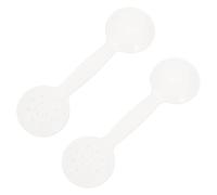 BIUDECO 2 pezzi Occlusori Oculari Palmari Trasparenti per Test della Vista con Manico Antiscivolo Copertura Ergonomica per Esami Oculistici Scolastici e Domestici