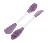 BIUDECO 2 pezzi Pennelli in Silicone per Maschera Viso Flessibili e Ergonomici Applicatori Uniformi per Uso Domestico e Professionale Facili da Pulire e Resistenti