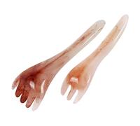 BIUDECO 2 pezzi Pettini per Capelli e Cuoio Capelluto Guasha Tradizionale in Materiale Durevole Compatti e Portatili per Stimolazione Profonda e Terapia Energetica per Testa Collo e