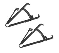 BIUDECO 2 pezzi Pinza Misurazione Grasso Corporeo Portatile Plicometro Tascabile per Percentuale Massa Grassa su Addome Vita Braccia e Fianchi Strumento Compatto e Preciso per