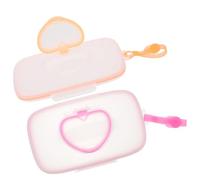 BIUDECO 2 Pezzi Porta Salviette Portatile per Bimbi Dispenser in Pp e Silicone, Comodo da Spostare e Protegge da Sporco, per Casa e Stanza