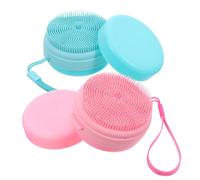 BIUDECO 2 Pezzi Silicone Corpo Doccia Scrubber Morbido Esfoliante e Massaggiante per Copertura Protettiva per Schiena e