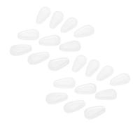 BIUDECO 20 Paia Naselli in Silicone Morbido per Occhiali, Coprinaselli Antiscivolo Cuscinetti Nasali Confortevoli, Resistenti al Sudore e Adatti a Tutte le Forme del Naso per Uso