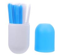 BIUDECO 26 Pezzi 26 Bastoncini Abbassalingua in Plastica Bianco e Blu, Monouso e Atossici, Strumento per Igiene Orale e Forniture Mediche per Esami Clinici e Formazione Professionale