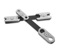 BIUDECO 2pezzi Chiave Regolabile Multiutensile 8-in-1 con Testa Rotante a 360° in Acciaio Resistente, Chiave Multiposizione per Riparazioni Auto e Manutenzione Domestica