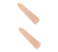 BIUDECO 2pezzi Di Pratica Per Unghie Silicone Dito Finto Flessibile Per Manicure Per Scuole Di Unghie e Artisti Del Nail Art Riutilizzabile e Facile Da Usare Per Tecniche Di Pratica