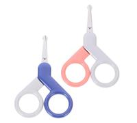 BIUDECO 2pezzi Forbici Per Unghie Sicure Per Ragazzo Ragazza Manicure Ragazzo Ragazza Inossidabile Strumenti Per Tagliare Unghie Per Ragazzo Ragazza Design Ergonomico e Testa Rotonda