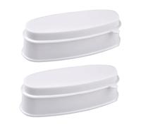 BIUDECO 2pezzi Porta Per Immersione in Plastica Scatole Per Per Unghie Accessori Per Manicure in Stile Francese Strumenti Per Nail Art Fai Da Te Accessori Per Manicure