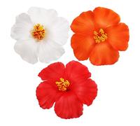 BIUDECO 3 Pezzi Clip per Hawaiano Fermagli e Facili Indossare Accessori Colorati per Donne e Ragazze Adatti Matrimoni Feste e Vacanze Estive