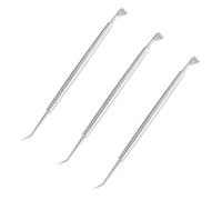 BIUDECO 3 pezzi Kit Strumenti Solleva Ciglia in Acciaio Resistente per Permanente Ciglia con Pettine Doppia Punta Ergonomico per Trucco Naturale e Facile