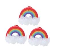 BIUDECO 3pezzi Spugne Bagno Arcobaleno Palline da Doccia Esfolianti Scrub per Corpo Morbidi e Comodi per Famiglie e Viaggi Creano Bolle Ricche e Rilassanti