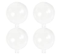 BIUDECO 4 Paralumi a Sfera Trasparenti in Vetro Ø80Mm Spina G4 per Lampadari Sospesi e Applique Design Postmoderno a Rami per Soggiorno Accessori Luminosi e Facili da Sostituire