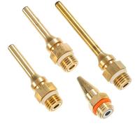 BIUDECO 4 pezzi Kit Ugelli in Rame per Colla Caldo Punte Lunghe Assortite per Spruzzatore Colla Accessori Professionali per Riparazioni e Progetti Te Colore Casuale Colore Casuale