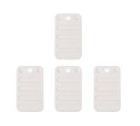 BIUDECO 4 Pezzi Spessori per Mobili in Plastica Bianco, Rialzo Facile da Installare per Gambe di Tavoli, Divani e Letti, per Hotel e Negozi