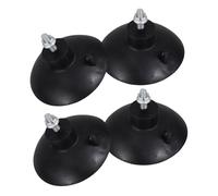 BIUDECO 4 Piedini a Ventosa Antivibrazione in Plastica con Vite M6 e Dado Flangiato, Accessori per Mobili da Cucina per Tagliapatate, Antiscivolo e Rimovibili per Superfici Lisce e