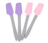 BIUDECO 4 Raschietti in Silicone per Ceretta Professionali, Stick Portatili per Applicatore di Cera e Crema, Set da 4 Pezzi per Depilazione a Casa e Salone, Superficie Liscia e Sicura,