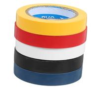 BIUDECO 5 Nastro Antiscivolo per Bacchette da Batteria Grip Tape PVC Blu Nero Giallo per Presa Sicura e Confortevole Durante La Percussione