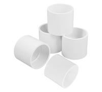 BIUDECO 5 Pezzi Adattatore Diritto per Tubi in Pvc Bianco Flusso D'acqua senza Soluzione di Continuità e Resistenza All'invecchiamento per Casa e Giardino