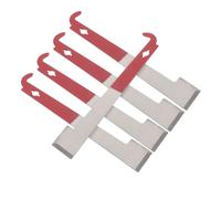 BIUDECO 5 Pezzi Attrezzi per Apicoltura in Acciaio per Sollevatore Telaio Raschietto e Leva per Arnia con Manico Ergonomico Antiscivolo Kit Completo per Gestione e Raccolta del Nettare Api