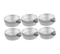 BIUDECO 50 di Pesatura in Alluminio Maniglia Piatti da Laboratorio 30 Ml per Liquidi e Polveri Leggeri Impilabili per Analisi Farmaceutiche e Chimiche