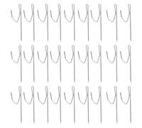 BIUDECO 50 Ganci a Punta per Tende a Forma di S in Ferro Accessori per Pieghe Tende Resistenti All’Umidità per Decorazioni Finestra e Bagno