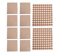 BIUDECO 500 Cuscinetti Autoadesivi in Sughero Tondi da 20 Mm, Tappetini Antiscivolo Resistenti al Calore per Mobili, Paracolpi Ammortizzanti per Cassetti e Protezioni per