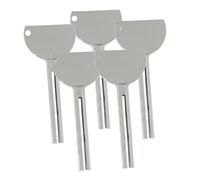 BIUDECO 5pezzi Estrusore in Lega di Alluminio per Tubetto di Dentifricio Accessori per Salone Estrusore per Crema per Tintura dei Capelli Dispositivo di Erogazione Uniforme Spremi Tubetto