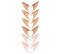 BIUDECO 6 Paia di Orecchie Finte Decorative in Materiale a Rete, Resistenti e Facili da Indossare, Perfette come Accessorio per Cosplay e Feste a Tema