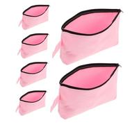 BIUDECO 6 Pezzi Buste in Tela Canvas con Zip Pochette per Cosmetici e Matite Sacchetti Viaggio Resistenti con e Design Personalizzabile per Organizzare e Accessori