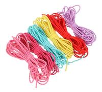 BIUDECO 6 pezzi Cordoncino Elastico Colorato per Braccialetti e Gioielli Filo Elasticizzato Resistente per Creazioni Te e Acconciature Capelli Elastiche
