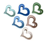 BIUDECO 6 pezzi Fermagli Capelli Cuore Acrilico Opaco Clip Artiglio Resistenti per Donne con Capelli Spessi Accessori Minimalisti Eleganti per Styling Quotidiano e Feste