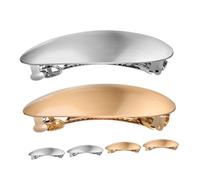 BIUDECO 6 Pezzi Fermagli Ovali in Metallo per Spessi Clip Francesi Eleganti per e Ragazze Accessorio Moda Resistente e Facile Usare per Formali e Quotidiane