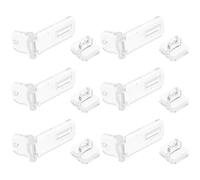 BIUDECO 6 pezzi Mini Cerniere Trasparenti in Acrilico Chiusura Sicura per Scatole Espositive Accessori per Armadietti con Design Cristallino ad Alta Trasparenza