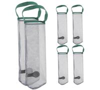 BIUDECO 6pezzi Sacchetti Retina Per Frutta e Verdura in Poliestere Resistente Sacchi Salva Aglio e Radice Aromatica Con Gancio Per Cucina Sacchetti Conservazione Orto Traspiranti e Salvasp