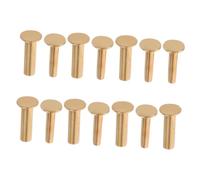 BIUDECO 7 paia Kit Ribattini in Rame per Manici Coltelli da Cucina Rivetti Resistenti e Facili da Installare per Fissaggio Sicuro e Duraturo Accessori Te per Impugnature Knife Grip Screws