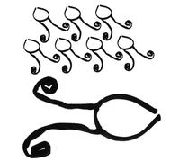 BIUDECO 8 Pezzi Fasce Halloween Ant Tentacles Nere Cerchietti Decorativi DIY per Feste Accessori Resistenti e Chic per Cosplay e Party