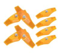 BIUDECO 8 Pezzi Riflettori per Bici in Plastica Resistenti all Acqua Luci Posteriori e Anteriori per Mountain Bike Accessori Sicurezza visibilità Notturna per Ciclismo su Strada e Sentieri