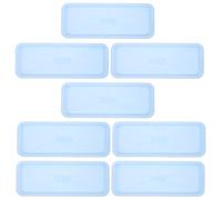 BIUDECO 8 Pezzi Set 8 Pezzi Sottovasi Rettangolari in Plastica Robusta 40x15 Cm, Vassoio Raccogli Acqua per Vasi da Fiori, Accessorio per Piante da Interno ed Esterno, Resistente a Crepe