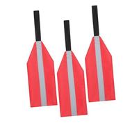 BIUDECO Bandiere di Sicurezza Riflettenti per Kayak e Canoe Set da 3 Pezzi Striscia Riflettente Rossa Accessori per Rimorchi e Paddle Board Alta visibilità per Viaggi e attività