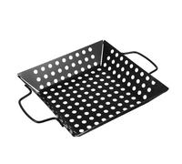 BIUDECO BBQ Antiadente con Grandi Vassoio in Acciaio per Carne e Verdure Cestino Esterno Leggero e Durevole per Barbecue Outdoor e Casa