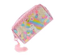 BIUDECO Borsa Da Viaggio Portatile Per Cosmetici Con Design Unicorno Organizer Capacità Per Trucco e Articoli Da Toeletta Per Donne e Ragazze